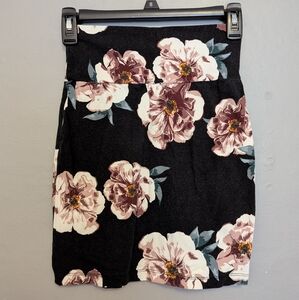 Floral Mini Pencil Skirt